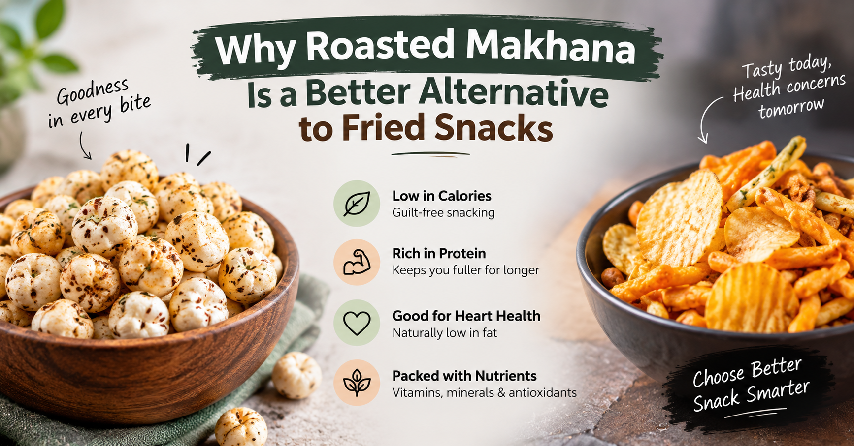 Best Healthy Snacks for Office Workers: Why Makhana Makes a Smart Choice