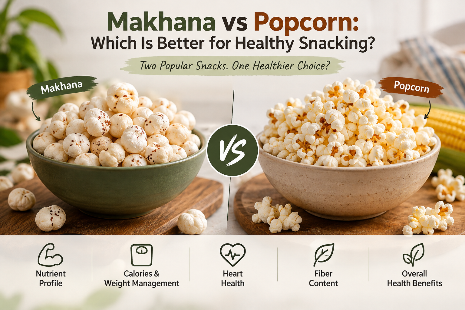 Makhana vs Popcorn: Which Is Better for Healthy Snacking?